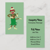 ソックス猿のウクレレ 名刺 (正面/裏面)