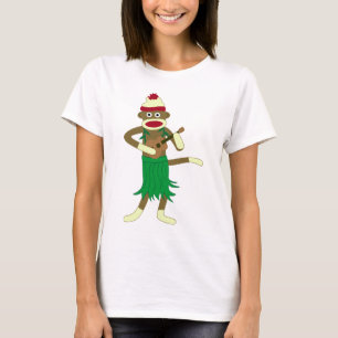 ソックス猿のウクレレ Tシャツ