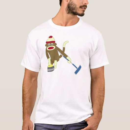 ソックス猿のオリンピックカール Tシャツ (正面)