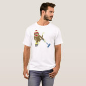 ソックス猿のオリンピックカール Tシャツ (正面フル)