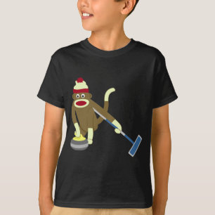 ソックス猿のオリンピックカール Tシャツ