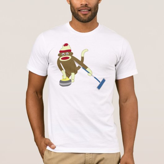 ソックス猿のオリンピックカール Tシャツ (正面)