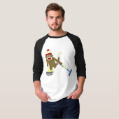 ソックス猿のオリンピックカール Tシャツ (正面フル)