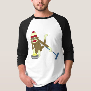 ソックス猿のオリンピックカール Tシャツ