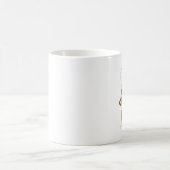 ソックス猿のカスタマイズ可能な喜劇的なスピーチの泡 コーヒーマグカップ (中央)