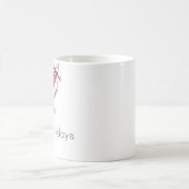 ソックス猿のクリスマスのコーヒー・マグ コーヒーマグカップ (中央)