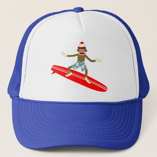 ソックス猿のサーファー キャップ (正面)