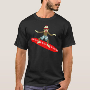 ソックス猿のサーファー Tシャツ