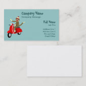 ソックス猿のスクーター 名刺 (正面/裏面)