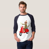 ソックス猿のスクーター Tシャツ (正面フル)