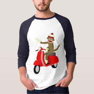 ソックス猿のスクーター Tシャツ