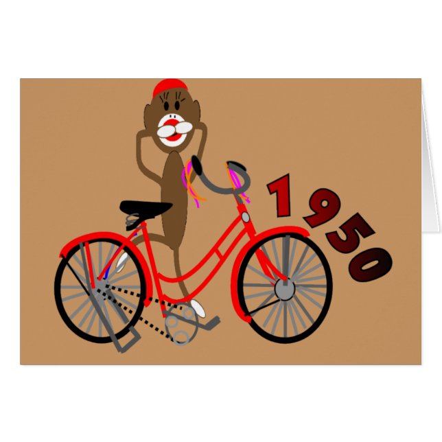 ソックス猿のスケッチ%の50年代の自転車の--ユニーク (正面横)