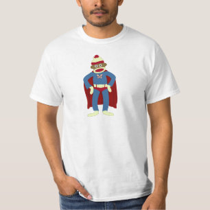 ソックス猿のスーパーヒーロー Tシャツ