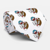 ソックス猿のフットボールのTシャツおよびギフト ネクタイ (ロール)