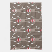 ソックス猿のプリント キッチンタオル (縦)