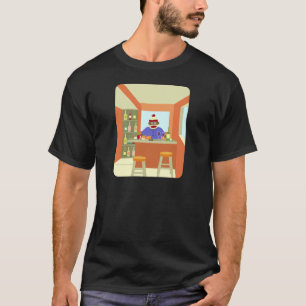 ソックス猿のワインのテースター Tシャツ