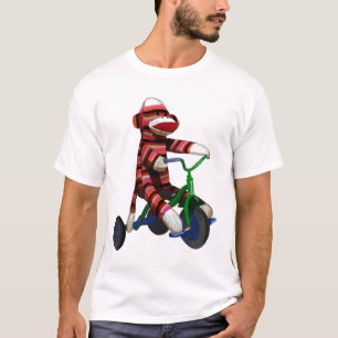ソックス猿の三輪車 Tシャツ