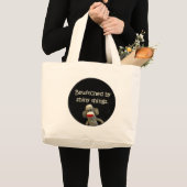 ソックス猿の中傷 ラージトートバッグ (正面(商品))