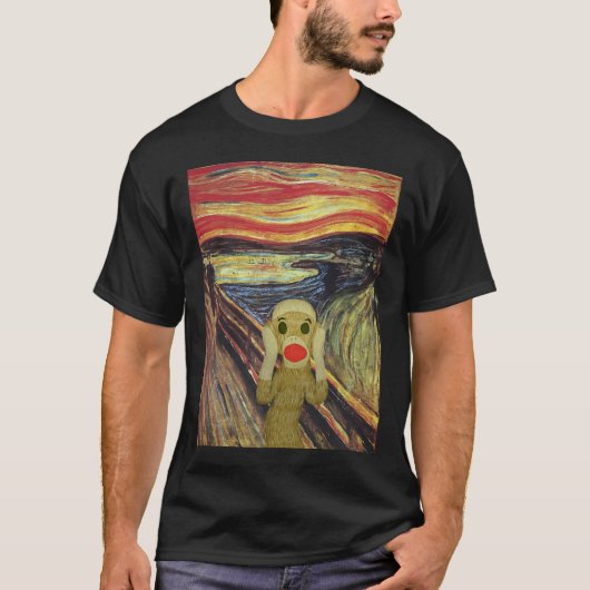 ソックス猿の叫びの暗闇のTシャツ Tシャツ (正面)