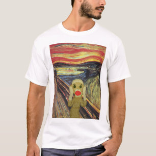 ソックス猿の叫びの白のTシャツ Tシャツ