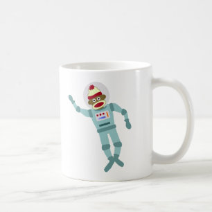 ソックス猿の宇宙飛行士 コーヒーマグカップ