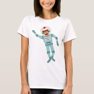 ソックス猿の宇宙飛行士 Tシャツ