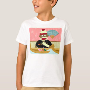 ソックス猿の寿司 Tシャツ