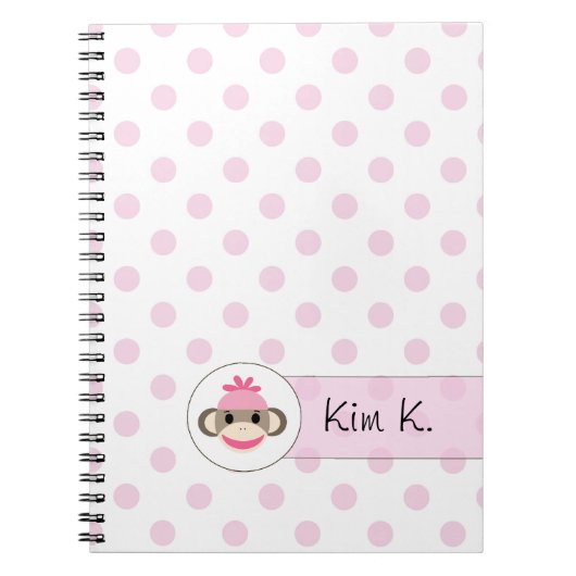 ソックス猿の専門店によるかわいいノート ノートブック (正面)