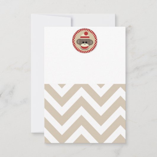 ソックス猿の招待 招待状 (正面)