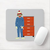 ソックス猿の整備士 マウスパッド (マウス)