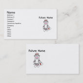 ソックス猿の未来のナースのTシャツおよびギフト 名刺 (正面/裏面)