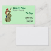 ソックス猿の直立したベース奏者 名刺 (正面/裏面)