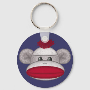 ソックス猿の頭部 キーホルダー