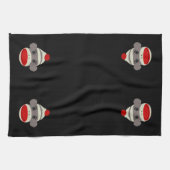 ソックス猿の顔 キッチンタオル (横)