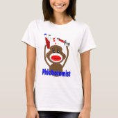 ソックス猿のPhlebotomistのギフト--愛らしい Tシャツ (正面)