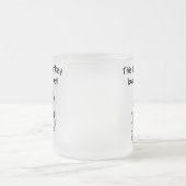 ソックス猿はサッカーのTシャツおよびギフトを愛します フロストグラスマグカップ (中央)