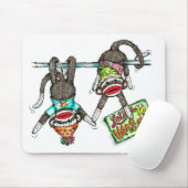ソックス猿をつるそう マウスパッド (マウス)
