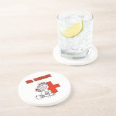 ソックス猿ERのナースのTシャツおよびギフト コースター (側面)