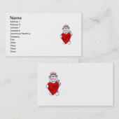 ソックス猿I愛看護のTシャツおよびギフト 名刺 (正面/裏面)