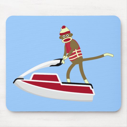 ソックス猿Jetski マウスパッド (正面)