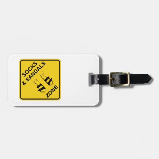 ソックス&サンダルズゾーン ラゲッジタグ (正面横)