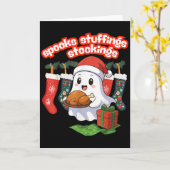 ソックス、スタッフィング、& ストッキング、ソーキーゴーストクリス カード (黄色い花)