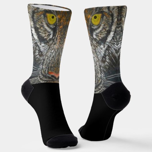 ソックス – タイガー顔 (傾斜あり)