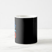 ソックス 青 ベッド 笑える メメ  コーヒーマグカップ (中央)