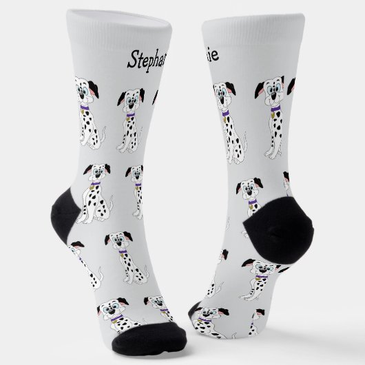 ソックスDalmatian Dog Design ソックス (傾斜あり)