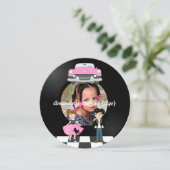 ソックホップキッズ 1950年代 ロックンロール レトロパーティー 招待状 (スタンド正面)