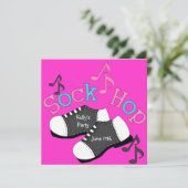 ソックホップパーティの招待状 招待状 (スタンド正面)