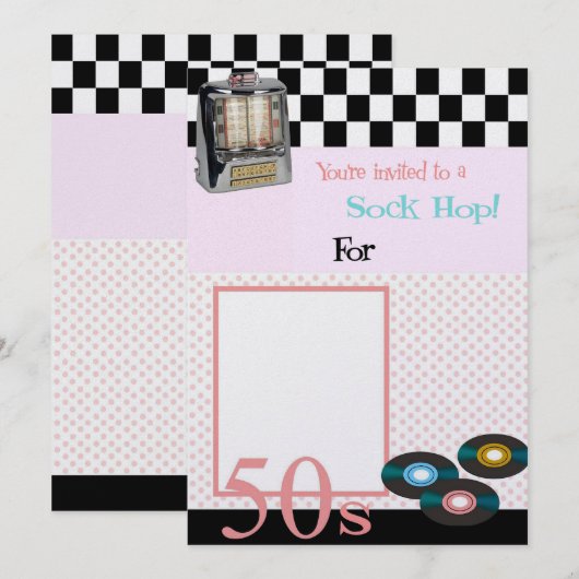 ソックホップ招待状 (正面/裏面)
