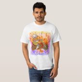 ソックモンキーのオートバイ・バイカーTシャツ Tシャツ (正面フル)