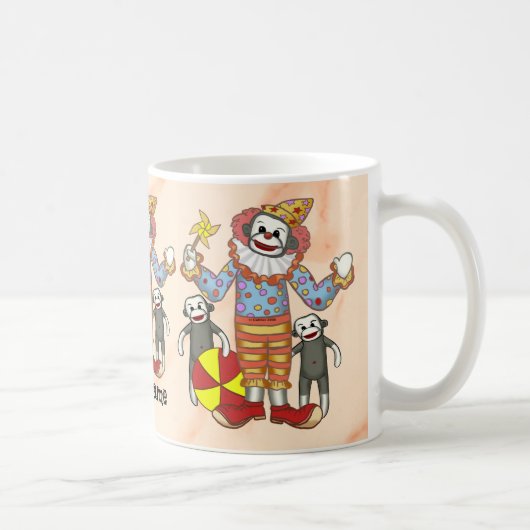ソックモンキーのピエロのマグカップ コーヒーマグカップ (右)